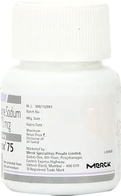 Euthyrox 75mcg Bottle Of 100 Tablets
