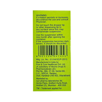 Synca Bottle Of 5ml Eye Drops