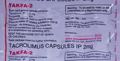 Takfa 2mg Strip Of 10 Capsules