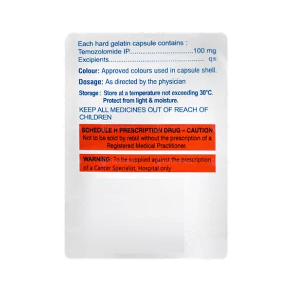 Temotero 100Mg Strip Of 5 Capsules