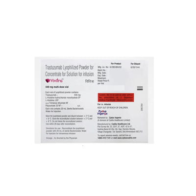 Vivitra 440mg Dry Vial Of 1 Powder For Injection