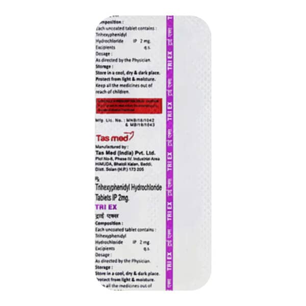 Tri Ex 2Mg Strip Of 10 Tablets