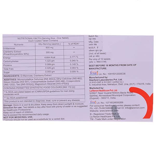 Cramose Strip Of 10 Tablets