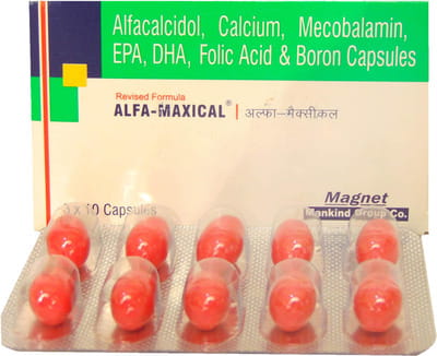 Alfa Maxical Rf Strip Of 10 Capsules