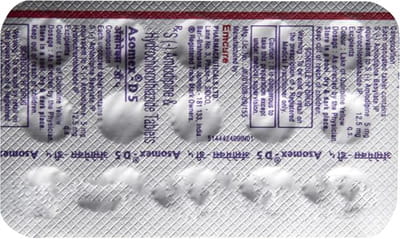 Asomex D 5/12.5mg Strip Of 15 Tablets