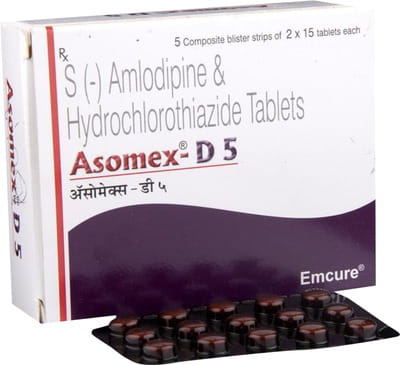 Asomex D 5/12.5mg Strip Of 15 Tablets