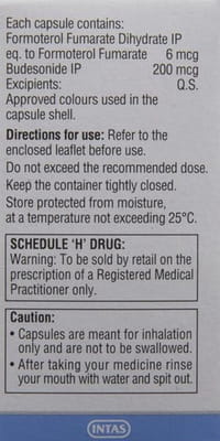 Quikhale Fb 6/200 Mcg Bottle Of 30 Inhalation Capsule