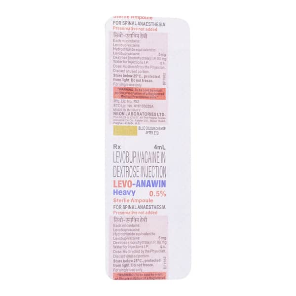 Levo Anawin 0.5 % Ampoule Of 4Ml Solution For Injection