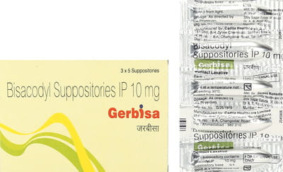 Gerbisa 10mg Strip Of 5 Suppositories