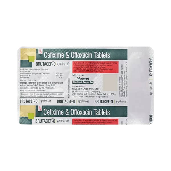 Brutacef O 200/200mg Strip Of 10 Tablets