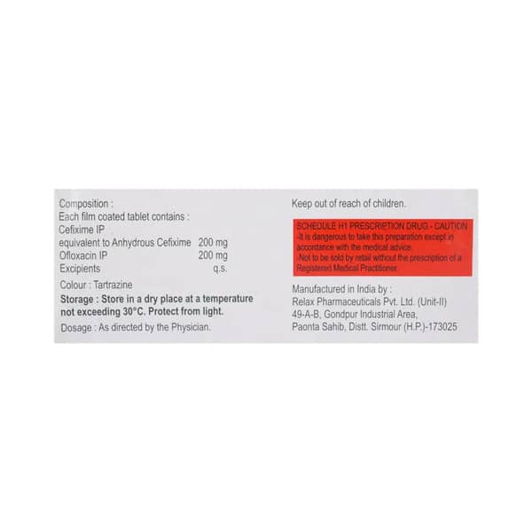 Brutacef O 200/200mg Strip Of 10 Tablets