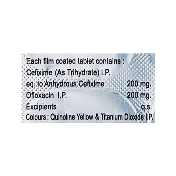 Ceof 200/200 Mg Strip Of 10 Tablets