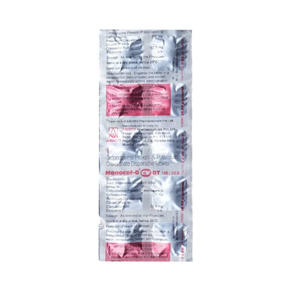 Monocef O Cv 100/62.5mg Dt Strip Of 10 Tablets