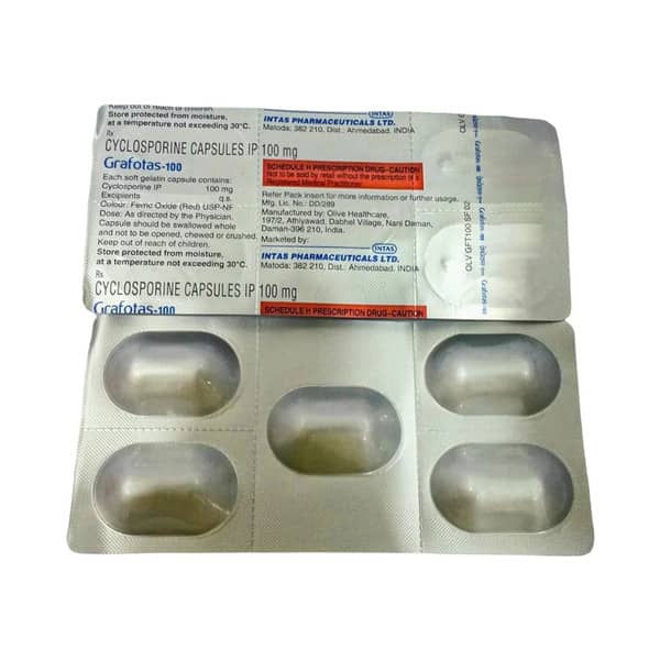Grafotas 100mg Strip Of 5 Capsules