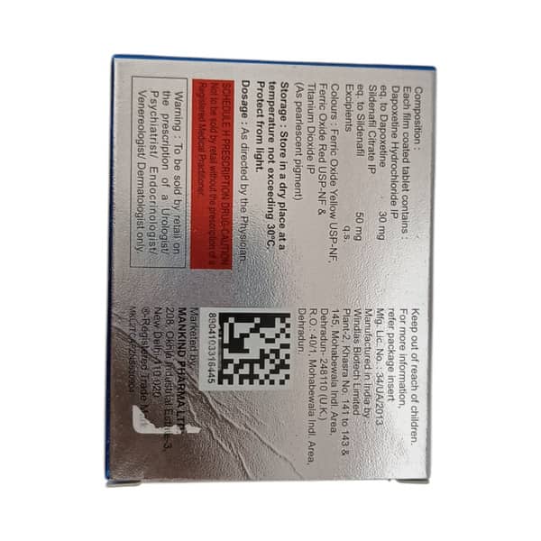 Manforce Staylong 50/30mg Strip Of 4 Tablets