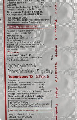 Toperizone D 50/150 Mg Strip Of 10 Tablets