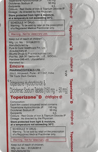 Toperizone D 50/150 Mg Strip Of 10 Tablets