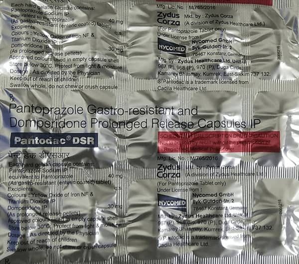 Pantodac Dsr 30/40mg Strip Of 15 Capsules