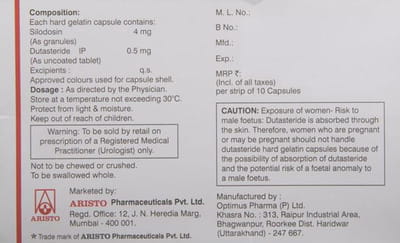 Prostagard D 4mg Strip Of 10 Capsules