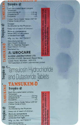 Tamsukem-D 0.4/0.5 Mg Strip Of 15 Tablets