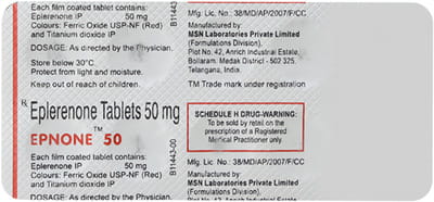 Epnone 50 Mg Strip Of 10 Tablets