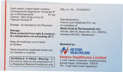 4ph 40 Mg Strip Of 15 Tablets