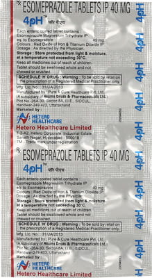 4ph 40 Mg Strip Of 15 Tablets