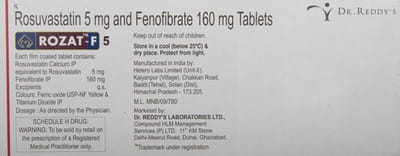 Rozat F 5/160 Mg Strip Of 10 Tablets