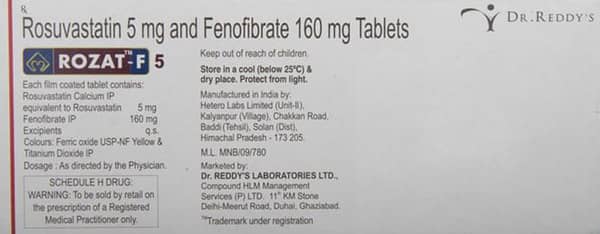 Rozat F 5/160 Mg Strip Of 10 Tablets