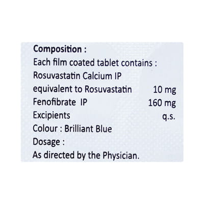 Normalip F 10/160 Mg Strip Of 10 Tablets