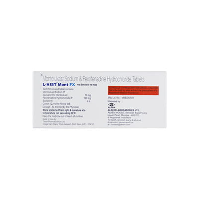 L Hist Mont Fx 10/120mg Strip Of 10 Tablets