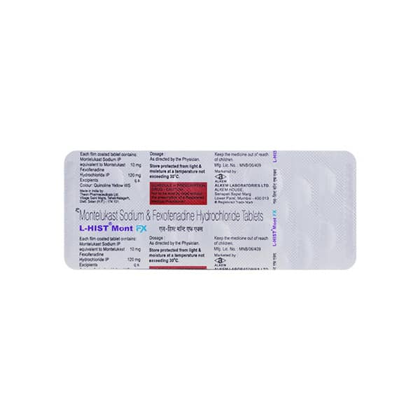 L Hist Mont Fx 10/120mg Strip Of 10 Tablets
