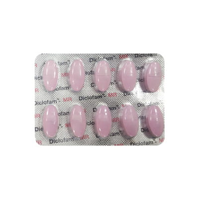 Diclofam Mr 50/325/250 Mg Tablet Mr 10