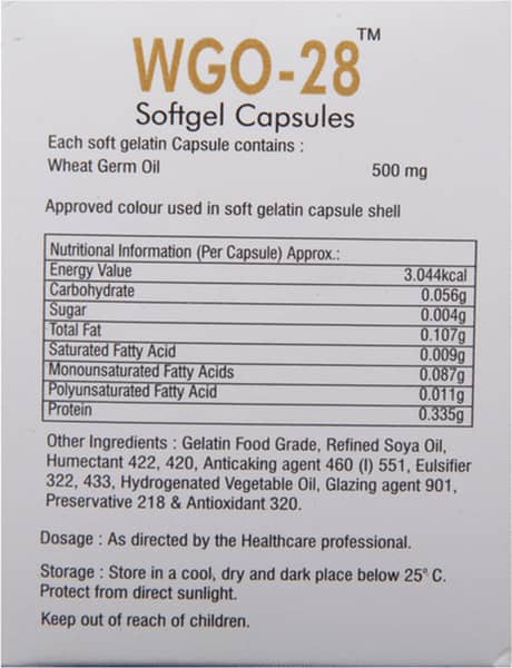 Wgo 28 Strip Of 10 Capsules