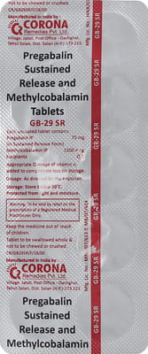 Gb 29 Sr Strip Of 10 Tablets
