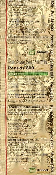 Pentids 800 Strip Of 10 Tablets