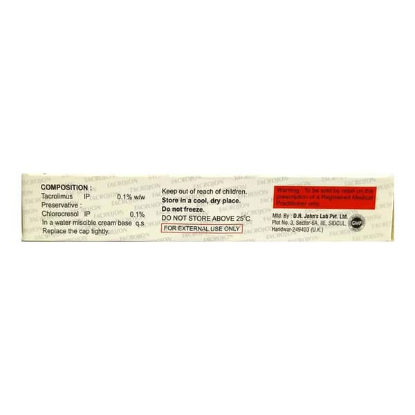 Tacrojon Tube Of 20Gm Cream