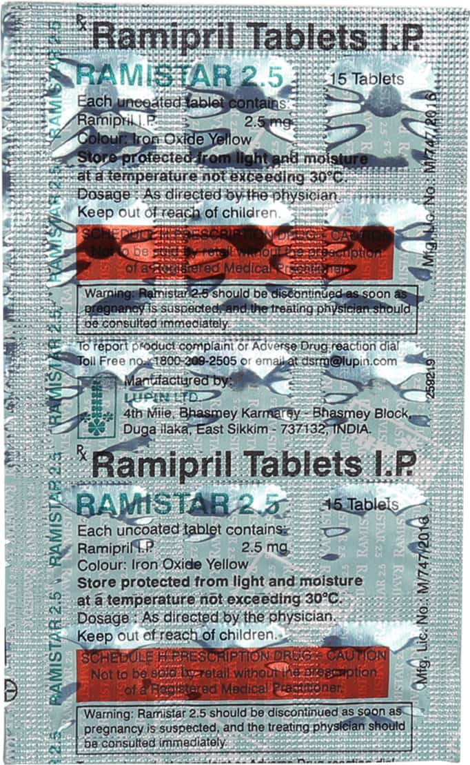 Ramistar Injection Ramistar 2.5 Tablet: Uses, Side Effects, Price, Dosage & More Info ...