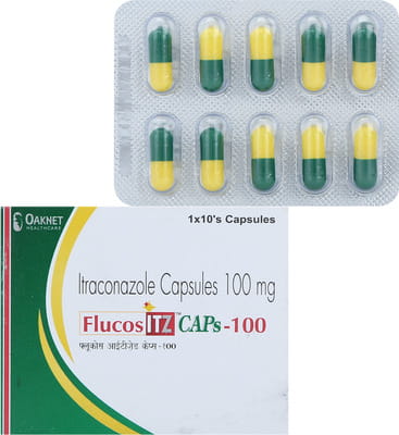 Flucos Itz 100mg Strip Of 10 Capsules