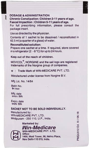 Movicol Paediatric Sachet Of 6.85gm Powder (Pack Of 3)