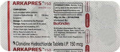 Arkapres 150mcg Strip Of 10 Tablets