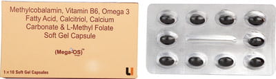 Mega Os Strip Of 10 Capsules