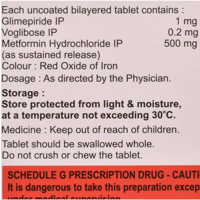 Metffil Vg1 Strip Of 15 Tablets