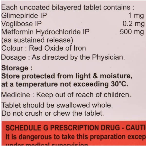 Metffil Vg1 Strip Of 15 Tablets