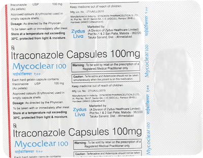 Mycoclear 100mg Strip Of 7 Capsules