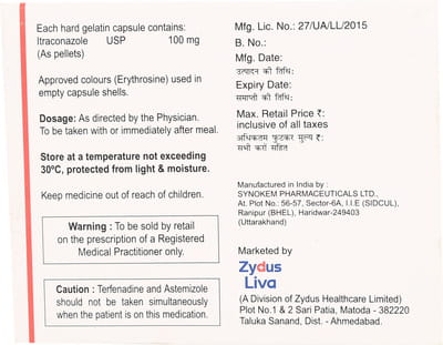 Mycoclear 100mg Strip Of 7 Capsules