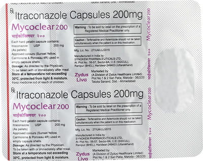 Mycoclear 200mg Capsule 7'S