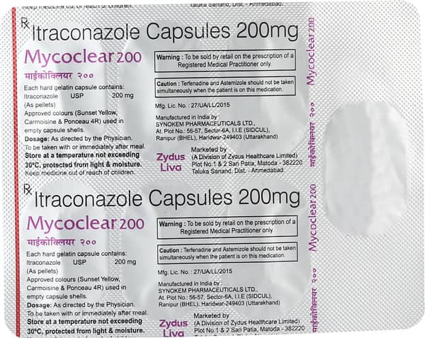 Mycoclear 200Mg Capsule 7'S