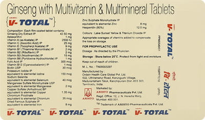 Aristo V Total Strip Of 10 Tablets