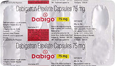 Dabigo 75mg Strip Of 10 Capsules